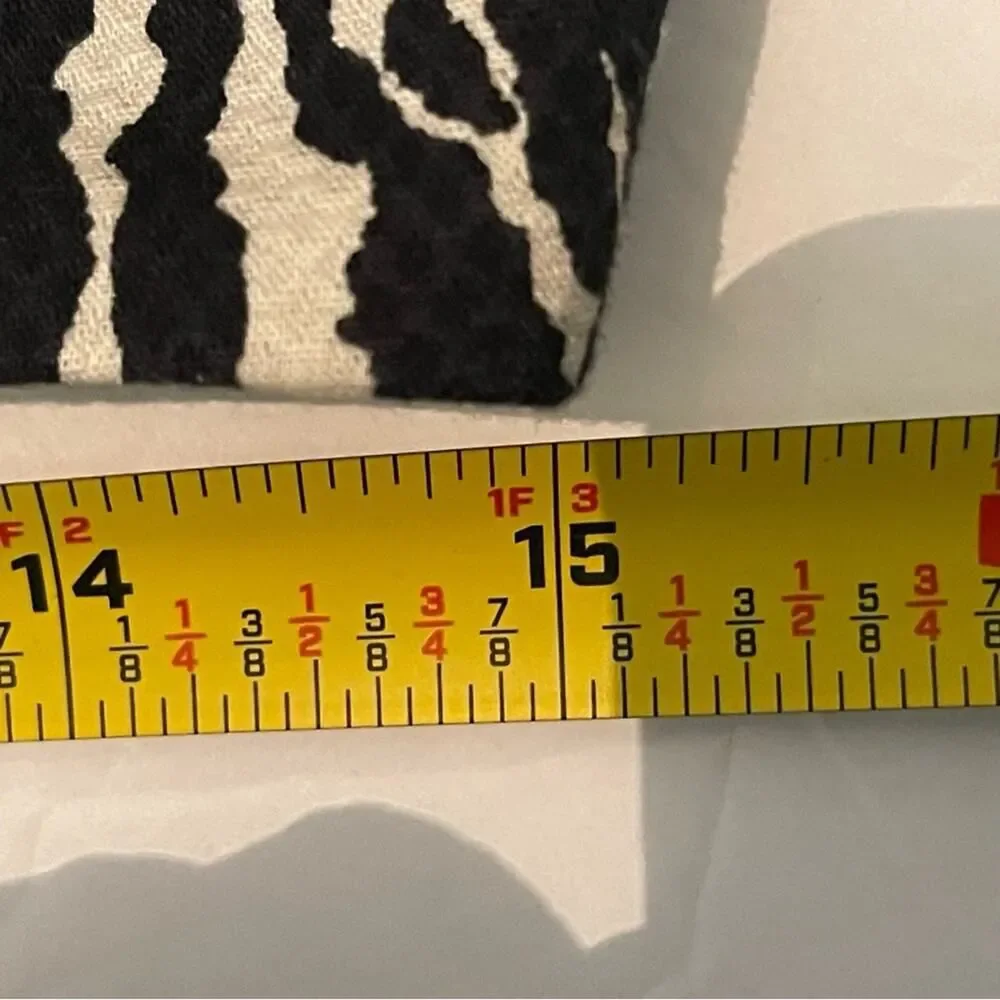 Talbots Black Cream Animal Print Pencil Skirt NWOT Size 6